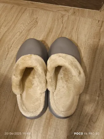 دمپایی حوله ای زیتون مدل جلو بسته GRY.1854