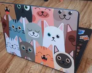 تجریه خرید استیکر لپ تاپ توییجین و موییجین طرح حیوانات کد 18 مناسب برای لپ تاپ 15.6 اینچ به همراه برچسب حروف فارسی کیبورد