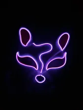 تجریه خرید ماسک ایفای نقش مدل چراغ دار طرح روباه کد Neon1
