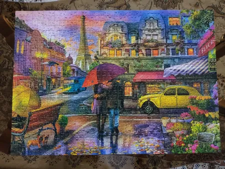 پازل 1000 تکه رونیز مدل باران پاریس کد 7785