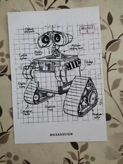 کارت پستال ماسا دیزاین طرح والی کد POST39