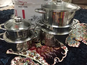 تجریه خرید سرویس پخت و پز 9 پارچه پارس استیل مدل سه لایه کد 09