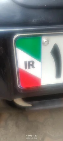 برچسب پلاک خودرو مستر راد طرح پرچم ایران مدل 1221بسته دوعددی