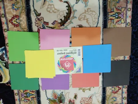 کاغذ اوریگامی کد K1010 بسته 100 عددی کاغذ اوریگامی کد K1010 بسته 100 عددی