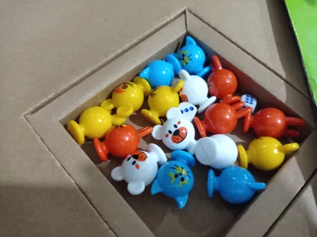 بازی منچ و مارپله تخته چوبی مدل Animals