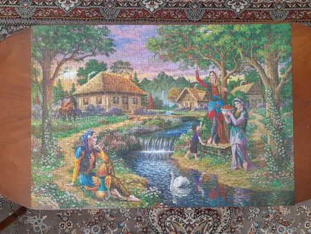 پازل 1000 تکه ایران طرح دهکده زیبا مدل AP-357