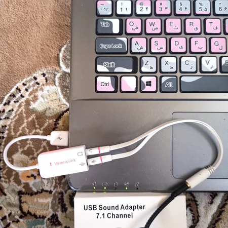 کابل تبدیل USB به جک 3.5 میلی متری مدل 101