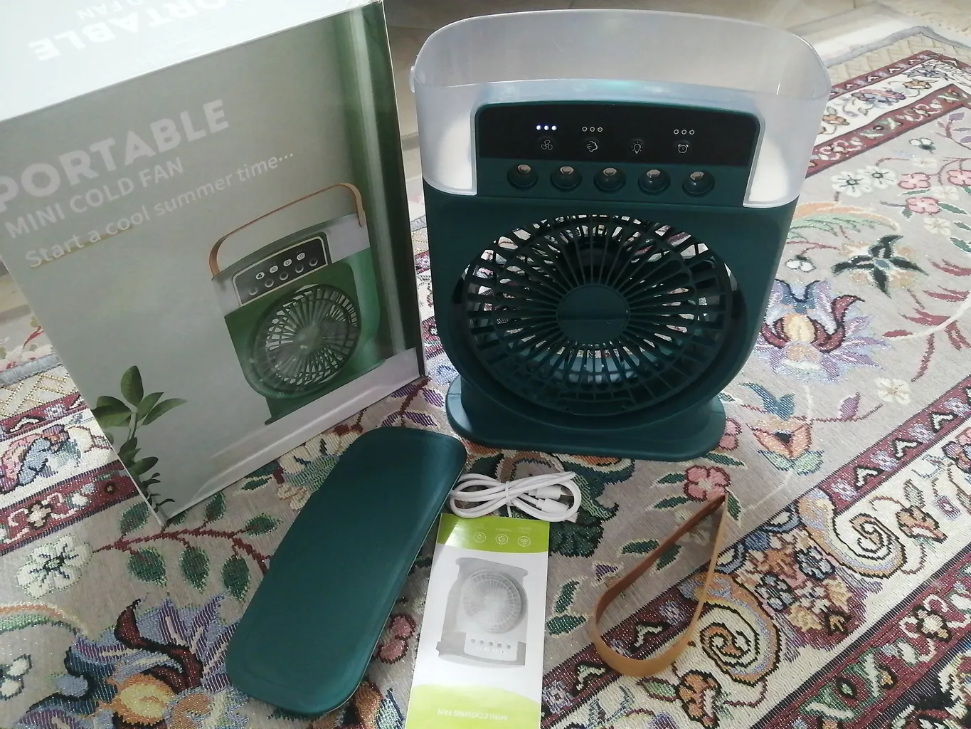 پنکه شارژی مدل Mini Portable Cooling Fan ظرفیت 1500 میلی آمپر ساعت