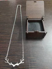 تجریه خرید گردنبند نقره زنانه مدل شاخ گوزن کد G-23