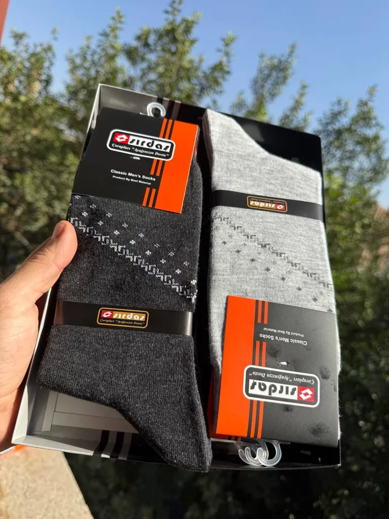 جوراب ساق بلند مردانه سیرداش مدل 158 بسته 6 عددی