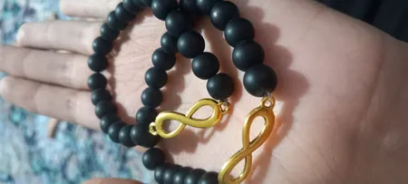 دستبند طرح بینهایت کد BE01 مجموعه 2 عددی