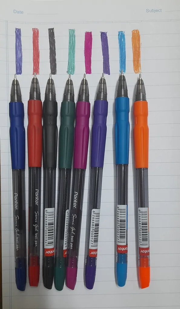 خودکار پنتر مدل رنگی کد SGP-102 بسته 8 عددی