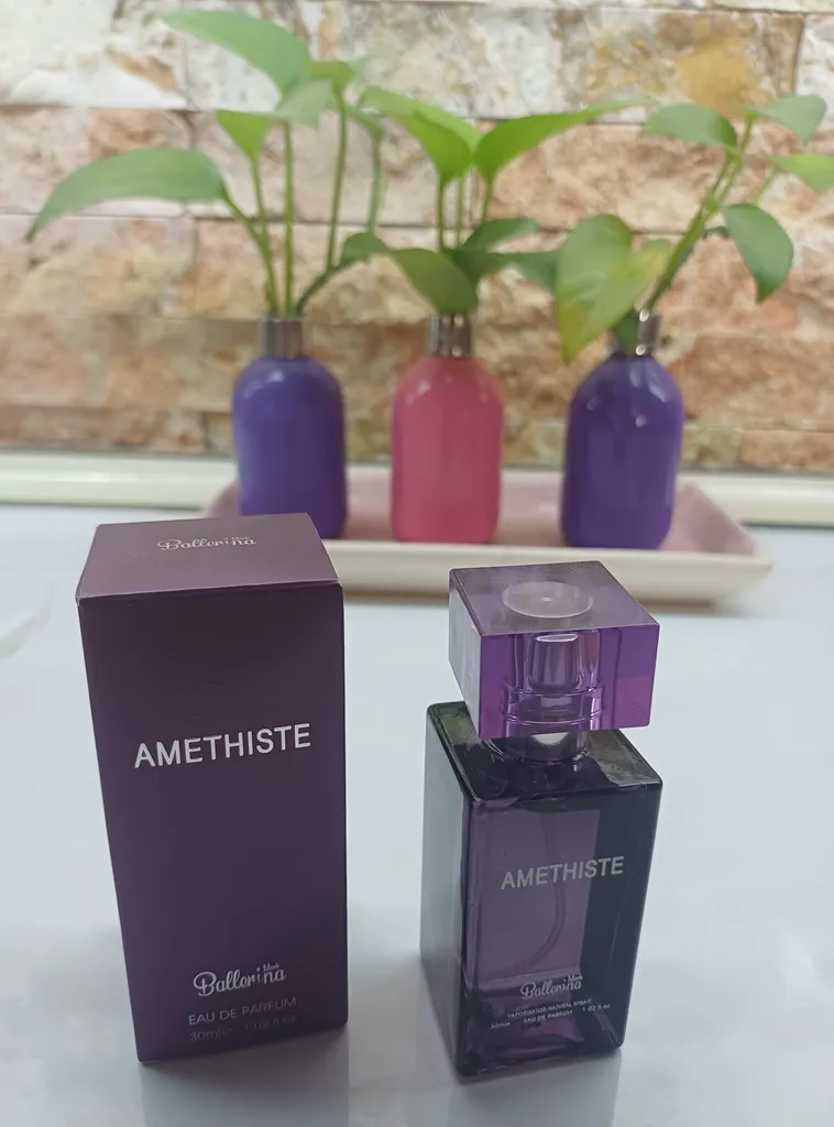 عطر جیبی زنانه بالرینا مدل LALIQUE AMETHYST حجم 30 میلی‌لیتر