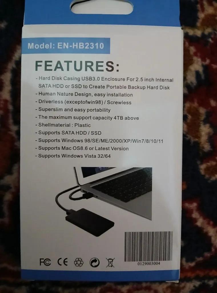 قاب هارد اکسترنال 2.5 اینچی ای‌نت مدل En-HB2310