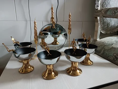 شمع دست ساز مدل قلمی طرح گل بسته 4 عددی