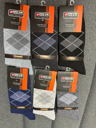 جوراب ساق بلند مردانه سیرداش مدل 008 بسته 6 عددی