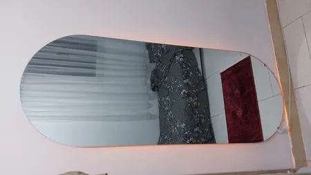 آینه مدل قدی هلالی بک لایت کد 170