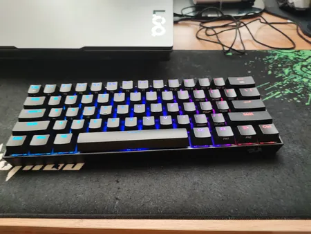 کیبورد گیمینگ ردراگون مدل Dragonic Elite K530 Pro، سوییچ مکانیکال قرمز، Tenkeyless، نورپردازی RGB