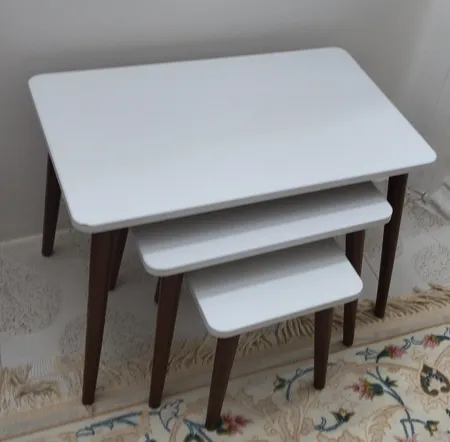 میز پذیرایی مستطیلی مدل مینیمال کد 25 مجموعه چهار عددی