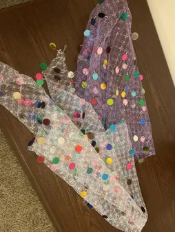 روسری دست دوز زنانه مدل سنتی پولک دوز