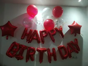 تجریه خرید بادکنک فویلی مسترتم طرح هپی برث دی پلاس بسته 25 عددی