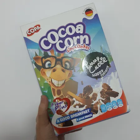 غلات صبحانه کوپا با طعم کاکائو و ذرت - 300 گرم