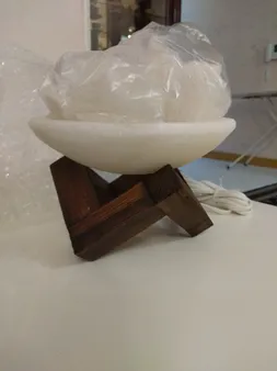 آباژور سنگ نمک طب سنگ طرح کاسه کد TA-50106