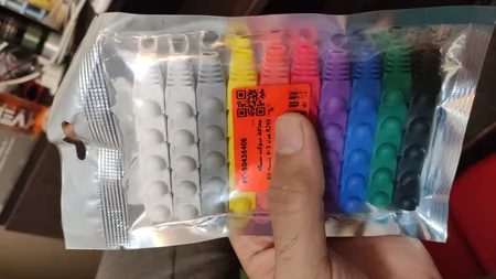 محافظ سوکت شبکه RJ45 مدل B-3 بسته 50 عددی