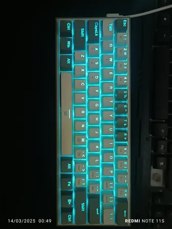 کیبورد گیمینگ ردراگون مدل K617 FIZZ، سوییچ مکانیکال قرمز، Tenkeyless، نورپردازی RGB