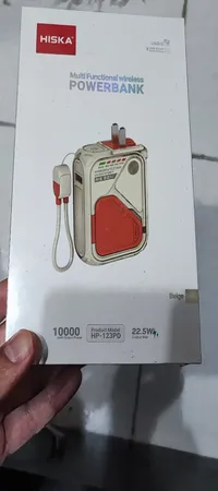 پاوربانک 20 وات هیسکا مدل HP-123PD ظرفیت 10000 میلی آمپر ساعت