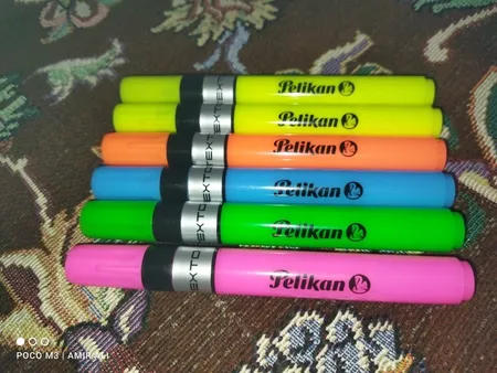 ماژیک علامت گذار پلیکان مدل Perfect بسته 6 عددی