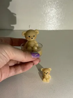 قالب شمع مدل خرس تدی  مجموعه 2 عددی