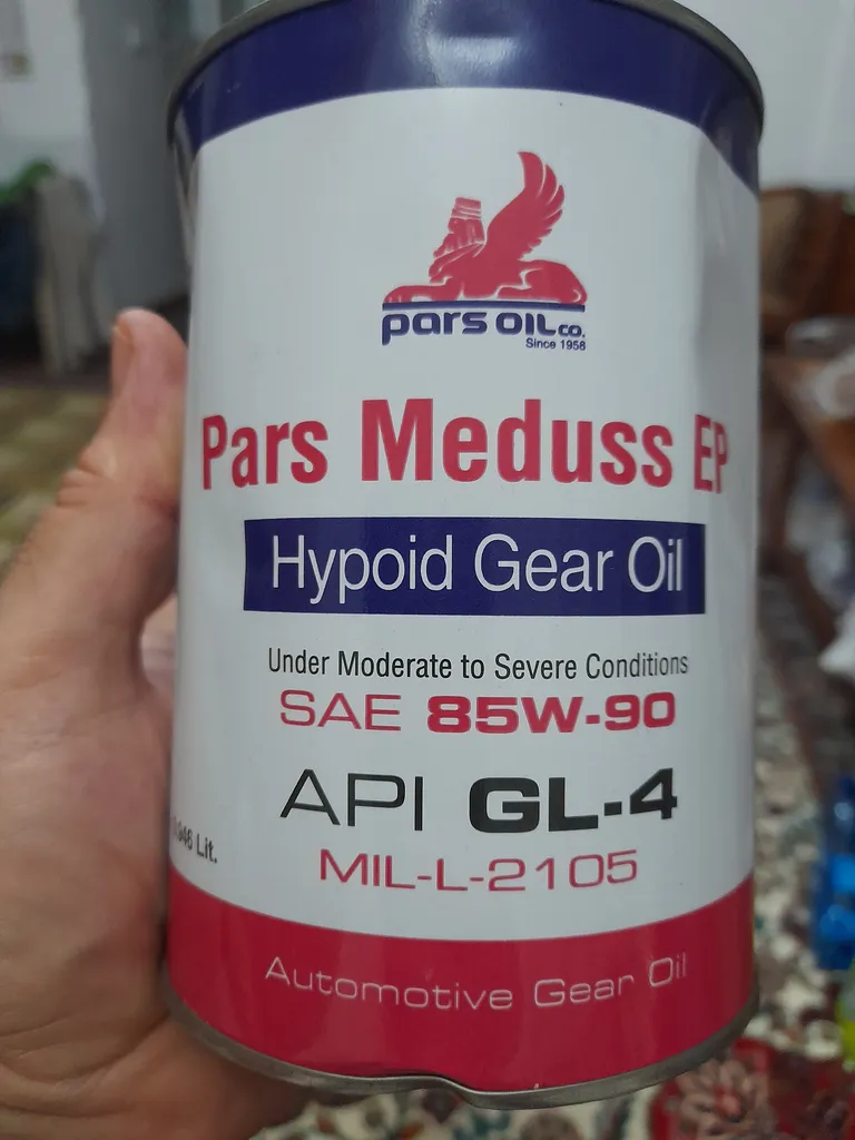 روغن دنده نفت پارس مدل پارس مدوس کد EP85W90 حجم 0.946 لیتر