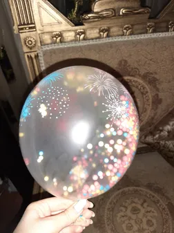 بادکنک تولد مدل باران بسته سه عددی