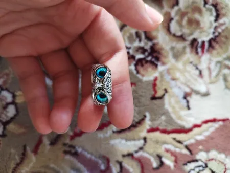 انگشتر مدل جغد چشم خاص کد 684152
