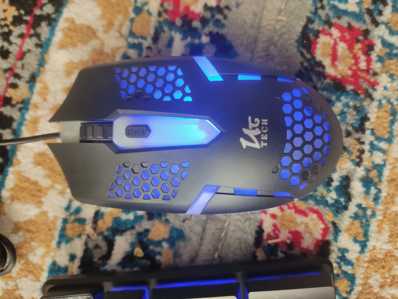 کیبورد و ماوس گیمینگ یوسیتک مدل CO 3080G، سوییچ ممبران، Full-Size، نورپردازی RGB