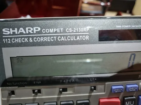 ماشین حساب شارپ مدل CS-2130