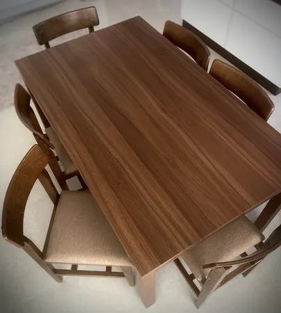 میز و صندلی ناهارخوری 6 نفره گنجینه مدل تاک