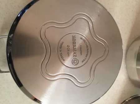 سرویس قابلمه و تابه استیل 8 پارچه کرکماز کد 1965