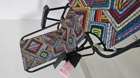 میز و صندلی تاشو سفری مدل سرخ پوستی بسته 3 عددی