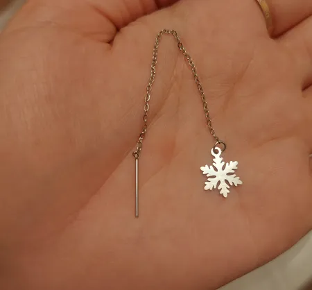 گوشواره زنانه ماصرم مدل برف کد ER2003