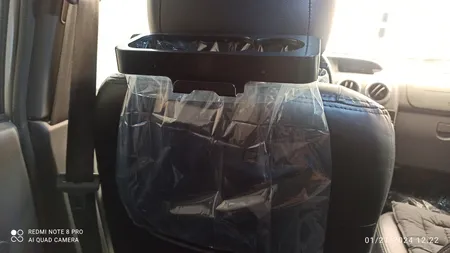 نگهدارنده تلفن همراه و جالیوانی سطل زباله مخصوص خودرو مدل 123