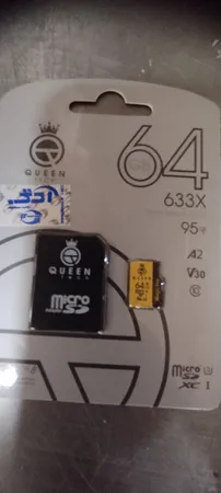 کارت حافظه Micro SD XC کوئین تک مدل A2-V30-633X کلاس 10 استاندارد UHS-l U3 سرعت 95MBps ظرفیت 64 گیگابایت به همراه آداپتور SD