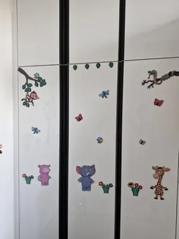 استیکر چوبی ژیوار طرح حیوانات جنگل