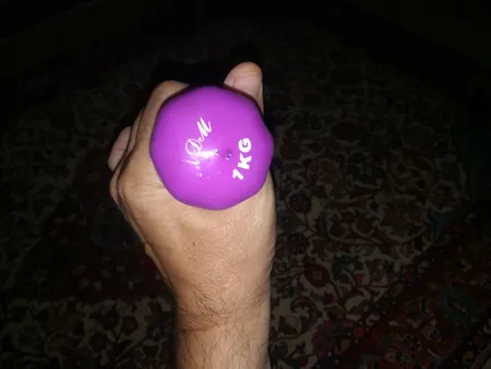 دمبل شش ضلعی 1 کیلوگرمی رکورد کد 2 بسته 2 عددی