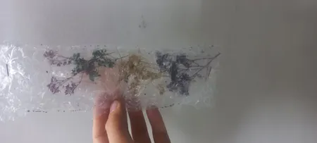 گل خشک مدل رزین اپوکسی مینیاتوری مجموعه 4 عددی