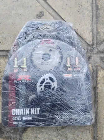 ست دنده زنجیر موتورسیکلت راپیدو کد GA01 مناسب برای هوندا 125cc مجموعه 4 عددی