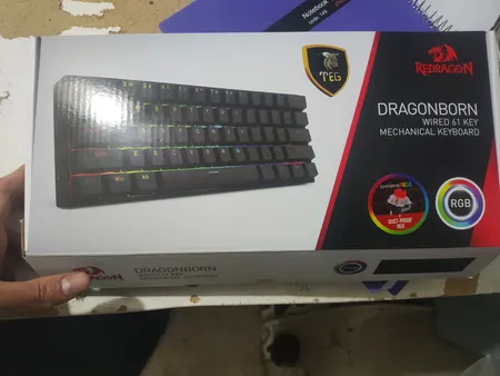 کیبورد گیمینگ ردراگون مدل K630 Dragonborn، مکانیکال سوییچ قرمز، Tenkeyless، نورپردازی RGB