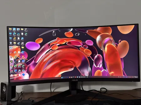مانیتور خمیده گیمینگ 34 اینچ ایسوس مدل TUF GAMING VG34VQL1B