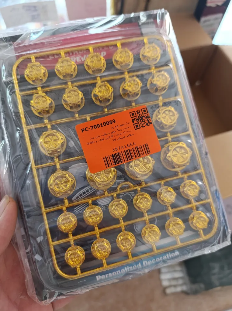 برچسب رینگ موتور سیکلت بنلی مدل GLD01 بسته 12 عددی